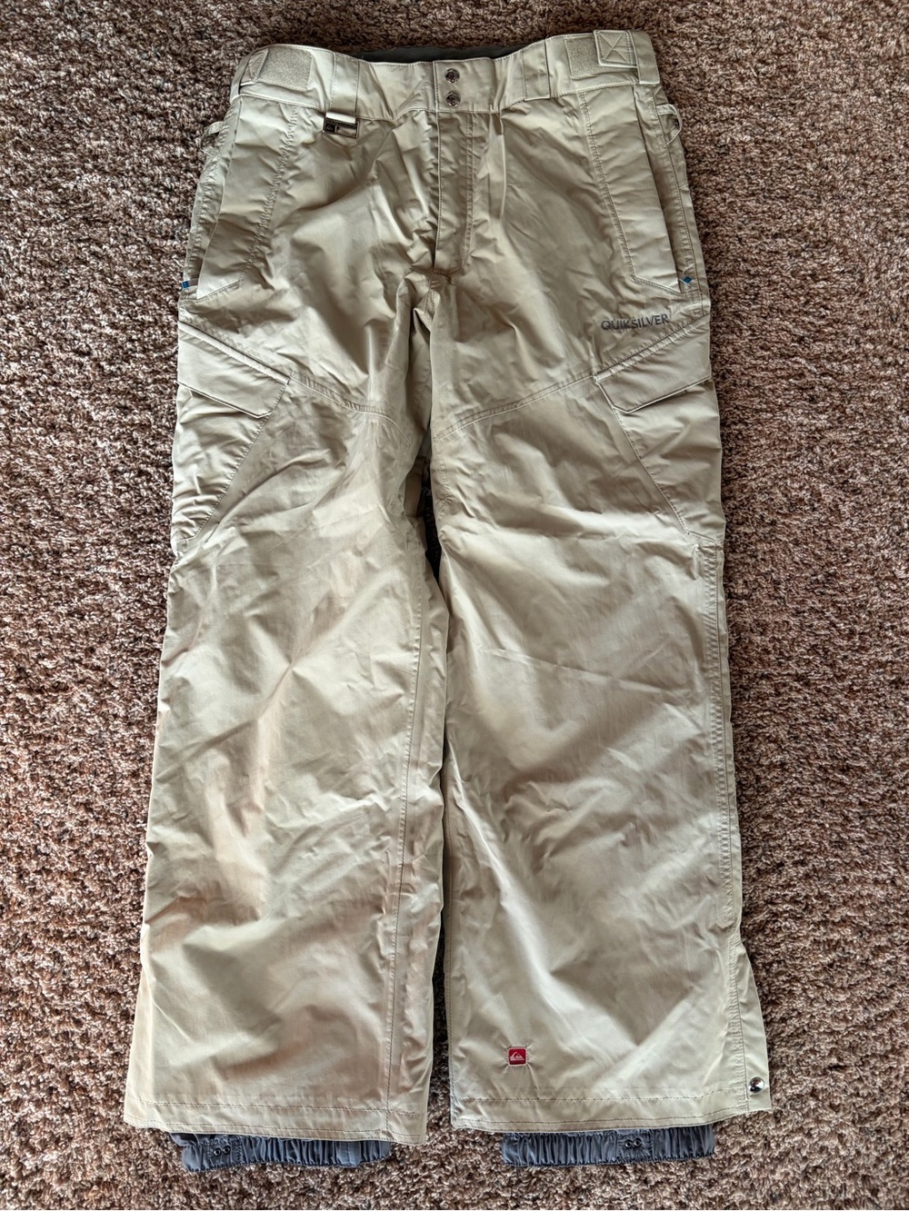 Quiksilver Men’s Tan Snow Cargo Pants